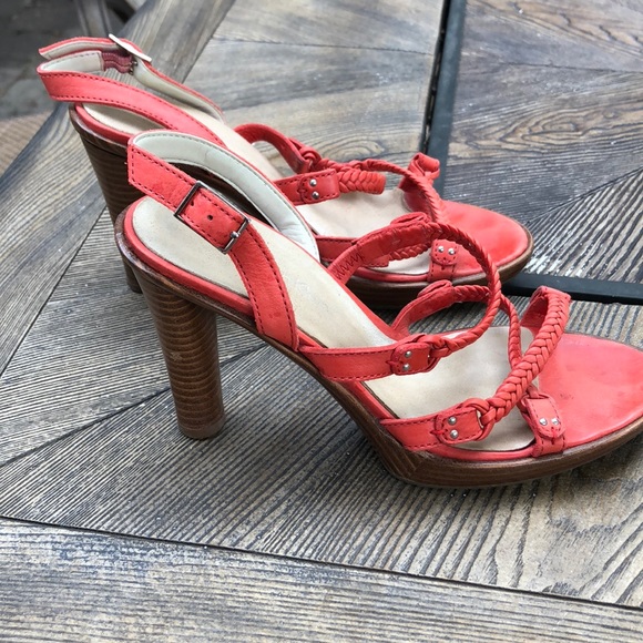 Platform sling back braided strap heels! - Picture 5 of 6